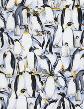 Load image into Gallery viewer, Cool Artic Penguins Packed Fabric Unisex Medical Surgical Scrub Caps Men & Women Tie Back and Bouffant Hat Styles