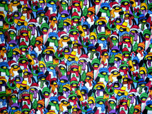 Load image into Gallery viewer, Merry Christmas Santa Penguins Packed Medical Scrub Top Unisex Style for Men & Women