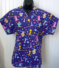 Load image into Gallery viewer, My Little Pony Medical Scrub Top Names Horse Cartoon Unisex Style Shirt for Men & Women