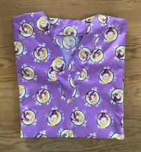 Load image into Gallery viewer, Rapunzel Tangled Medical Scrub Top Forever Princess Unisex Style for Men & Women