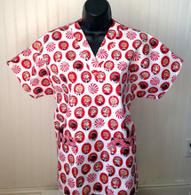Load image into Gallery viewer, Christmas Elf Red Size Small Scrub Top Unisex Style Shirt for Men & Women *IN STOCK *READY TO SHIP