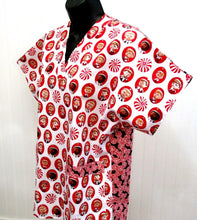 Load image into Gallery viewer, Christmas Elf Red Size Small Scrub Top Unisex Style Shirt for Men & Women *IN STOCK *READY TO SHIP