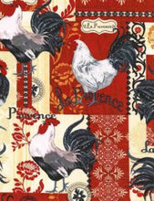 Load image into Gallery viewer, French Rooster Country Patch Large Print Fabric Unisex Medical Surgical Scrub Caps Men & Women Tie Back and Bouffant Hat Styles