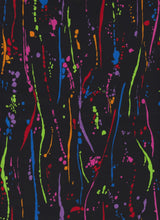 Load image into Gallery viewer, Neon Paint Splatter Art Medical Scrub Top Unisex Style for Men & Women