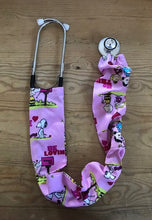 Load image into Gallery viewer, Valentines Day Snoopy Peanuts Characters Fabric Stethoscope cover for Medical Professionals