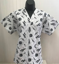 Load image into Gallery viewer, Basketball San Antonio Spurs Medical Scrub Top Unisex Relaxed Style Men's Scrub Top Women's Scrub Top