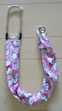 Load image into Gallery viewer, The Aristocats Merci Bon Jour Paris Pink Fabric Stethoscope sock cover for Medical Professionals