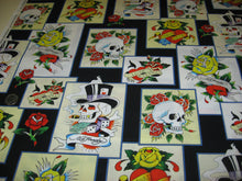 Load image into Gallery viewer, Eternal Love Skull Rose Tattoo Nurse Medical Scrub Top Unisex Style for Men & Women