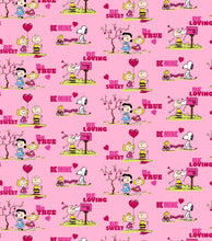 Load image into Gallery viewer, Valentines Day Snoopy Peanuts Characters Fabric Stethoscope cover for Medical Professionals