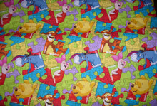 Load image into Gallery viewer, Winnie the Pooh Medical Scrub Top Friends Together Puzzle Pieces Unisex Style for Men & Women