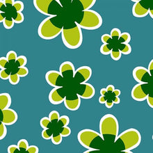 Load image into Gallery viewer, Floral Medical Scrub Top Green flowers Unisex Style for Men & Women