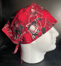 Load image into Gallery viewer, Marvel Ant Man Superhero Unisex Medical Surgical Scrub Caps Men & Women Tie Back and Bouffant Hat Styles