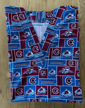 Load image into Gallery viewer, Hockey Colorado Avalanche Medical Scrub Top Unisex Relaxed Style Men's Scrub Top & Women's Scrub Top