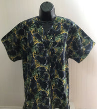 Load image into Gallery viewer, Black Bears Medical Scrub Top Bears in Nature Unisex Style for Men & Women