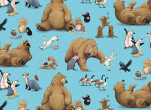 Load image into Gallery viewer, Forest Animals Bears & Friends Nurse Medical Scrub Top Unisex Style for Men & Women