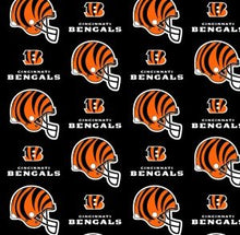 Load image into Gallery viewer, CINCINATTI BENGALS FOOTBALL Unisex Medical Surgical Scrub Caps Men & Women Tie Back and Bouffant Hat Styles