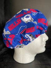 Load image into Gallery viewer, BUFFALO BILLS FOOTBALL Unisex Medical Surgical Scrub Caps Men & Women Tie Back and Bouffant Hat Styles