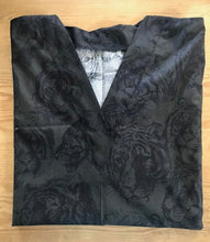 Load image into Gallery viewer, Black Tiger Silhouette Medical Scrub Top Unisex Style for Men & Women