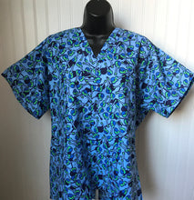 Load image into Gallery viewer, Guitars Blue Music Medical Scrub Top Unisex Style for Men & Women