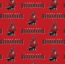 Load image into Gallery viewer, TAMPA BAY BUCCANEERS FOOTBALL Unisex Medical Surgical Scrub Caps Men & Women Tie Back and Bouffant Hat Styles