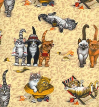 Load image into Gallery viewer, Medical Scrub Top Kitty Cat Beach Days Unisex Relaxed Fit Style for Men & Women