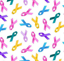 Load image into Gallery viewer, Cancer Awareness Multi Color Ribbons Nurse Medical Scrub Top Unisex Style for Men & Women