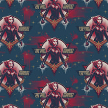 Load image into Gallery viewer, Superhero Black Fabric Nurse Medical Profession Scrub Top Unisex Style for Men & Women