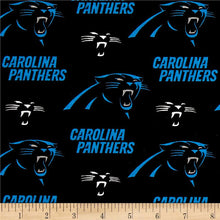 Load image into Gallery viewer, CAROLINA PANTHERS FOOTBALL Unisex Medical Surgical Scrub Caps Men & Women Tie Back and Bouffant Hat Styles
