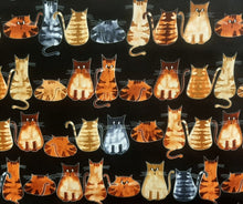 Load image into Gallery viewer, Medical Scrub Top Colorful Kittens Cats in a Row Vet Tech Unisex Style for Men & Women