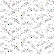 Load image into Gallery viewer, Animals Kitty Cat Smiling Faces Whiskers on White Fabric Unisex Medical Surgical Scrub Caps Men & Women Tie Back and Bouffant Hat Styles