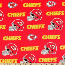 Load image into Gallery viewer, KANSAS CITY CHIEFS FOOTBALL Unisex Medical Surgical Scrub Caps Men & Women Tie Back and Bouffant Hat Styles