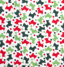 Load image into Gallery viewer, Merry Christmas Festive Scottie Dogs Medical Scrub Top Unisex Style for Men & Women