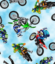 Load image into Gallery viewer, Motocross Motorcycle Dirt Bike Riders Fabric Nurse Medical Scrub Top Unisex Style for Men & Women
