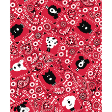 Load image into Gallery viewer, Medical Scrub Top Dogs Red Bandana Unisex Relaxed Fit Style for Men & Women