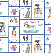 Load image into Gallery viewer, A Dog's Life Fabric Veterinary Tech Nurse Medical Scrub Top Unisex Style Scrub Shirt for Men & Women