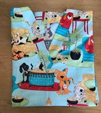 Load image into Gallery viewer, Dogs Medical Scrub Top Hanging Around the House Unisex Style for Men & Women