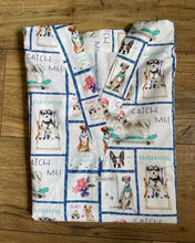 Load image into Gallery viewer, DOG Medical Scrub Top A Dog's Life Veterinary Tech Unisex Relaxed Fit Style Scrub Shirt for Men & Women