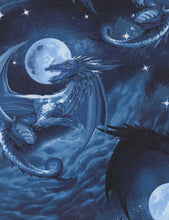 Load image into Gallery viewer, Blue Dragons Fourth Wing inspired Medical Scrub Top Unisex Style for Men & Women Generic Relaxed Fit Style