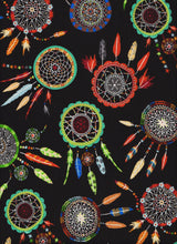 Load image into Gallery viewer, Colorful Dream Catcher Black Fabric Nurse Medical Scrub Top Unisex Style Shirt for Men & Women