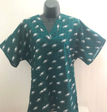 Load image into Gallery viewer, Football Eagles Medical Scrub Top Unisex Relaxed Fit Men's Scrub Top Women's Scrub Top