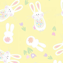 Load image into Gallery viewer, Happy Easter Bunny Tulips Yellow Medical Scrub Top Unisex Style for Men & Women