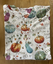 Load image into Gallery viewer, Autumn Medical Scrub Top Pumpkin Spice & Everything Nice Unisex Style for Men & Women