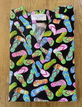 Load image into Gallery viewer, Summer Flip Flop Sandals Medical Scrub Top Unisex Style Shirt for Men & Women