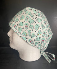 Load image into Gallery viewer, Aladdin Genie White Fabric Unisex Medical Surgical Scrub Caps Men & Women Tie Back and Bouffant Hat Styles