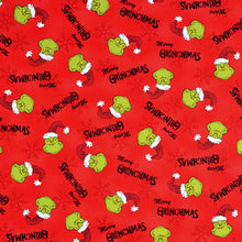 Load image into Gallery viewer, Christmas Holiday How the Grinch Stole Christmas Red Fabric Stethoscope cover for Medical Professionals