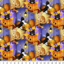Load image into Gallery viewer, Halloween Cats Pumpkins Medical Scrub Top Unisex Style for Men & Women
