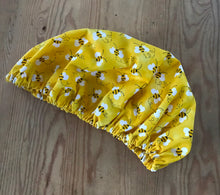 Load image into Gallery viewer, Bees Yellow Fabric Unisex Medical Surgical Scrub Caps Men & Women Tie Back and Bouffant Hat Styles