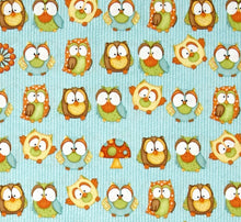 Load image into Gallery viewer, Cute Hoot Hoot Owls Fabric Nurse Medical Scrub Top Unisex Style for Men & Women