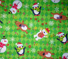 Load image into Gallery viewer, Merry Christmas Penguins Snowman Reindeer Diamonds Medical Scrub Top Unisex Style for Men & Women