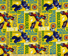 Load image into Gallery viewer, Super Hero Transformers Roll To The Rescue Yellow Fabric Nurse Medical Scrub Top Unisex Style Shirt for Men & Women